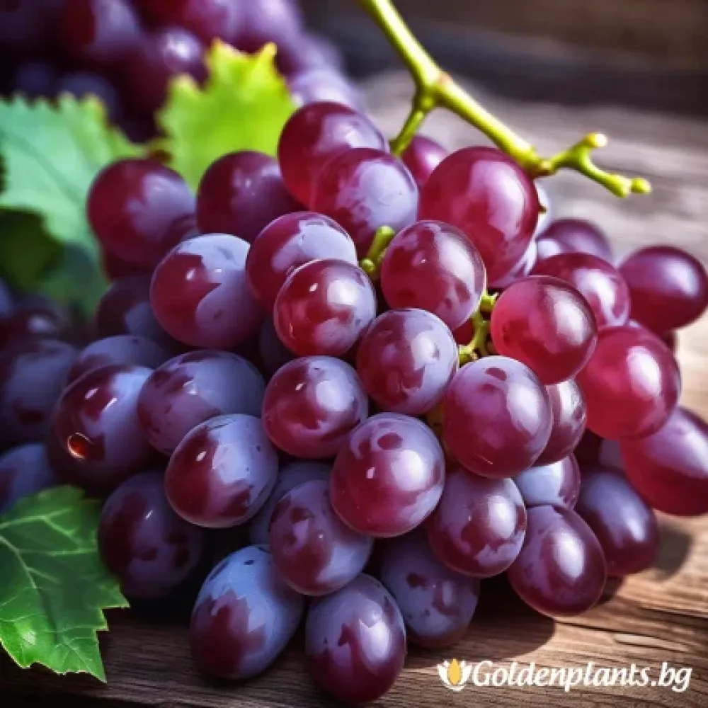 Лоза сорт Кралски рубин - безсеменен сорт грозде - късно зреещ