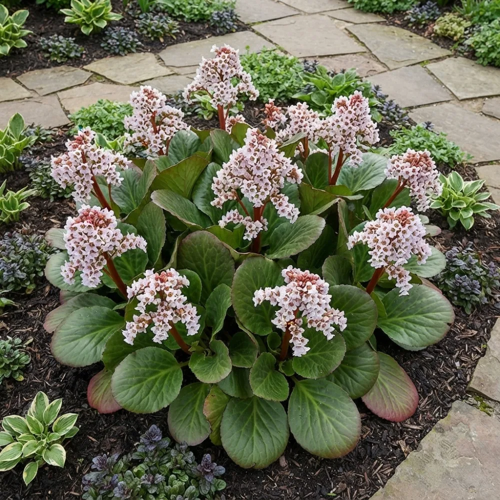 Бергения сорт „Бебешка кукла“